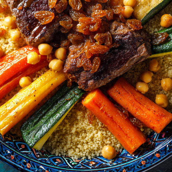 Couscous viande enfant avec semoule préparée (sauce de base)